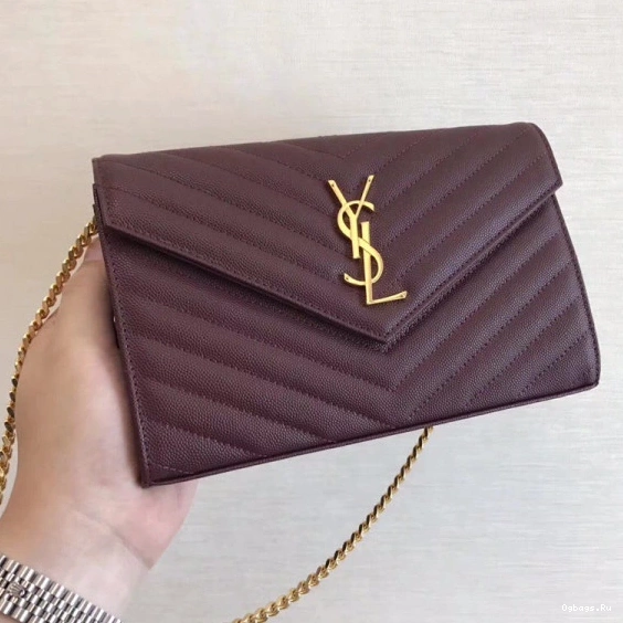 MATELASSÉ YSL CASSANDRE WALLET CHAIN 0723